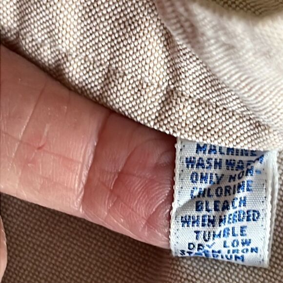 Ralph Lauren Yarmouth Collection VTG Button Down Shirt Tan /Brown… - Picture 9 of 9